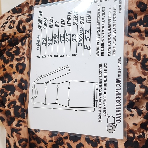 Swimsuits for all size 38-49 leopard print cover up. E52 - Picture 10 of 10